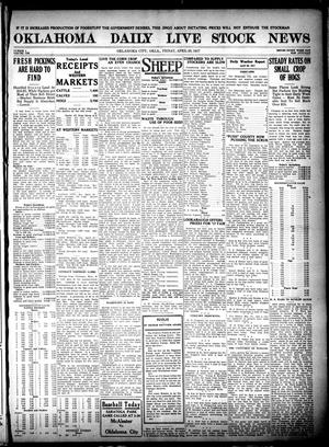 Oklahoma Daily Live Stock News (Oklahoma City, Okla.), Vol. 7, No. 4, Ed. 1 Friday, April 20, 1917