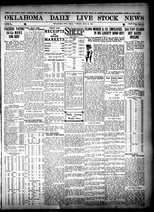 Primary view of object titled 'Oklahoma Daily Live Stock News (Oklahoma City, Okla.), Vol. 7, No. 25, Ed. 1 Tuesday, May 15, 1917'.