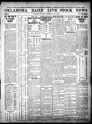 Oklahoma Daily Live Stock News (Oklahoma City, Okla.), Vol. 7, No. 73, Ed. 1 Wednesday, July 11, 1917