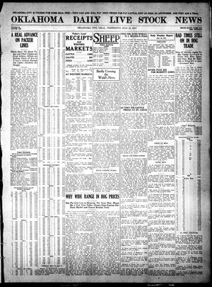 Oklahoma Daily Live Stock News (Oklahoma City, Okla.), Vol. 7, No. 79, Ed. 1 Wednesday, July 18, 1917