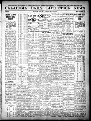Oklahoma Daily Live Stock News (Oklahoma City, Okla.), Vol. 7, No. 96, Ed. 1 Tuesday, August 7, 1917