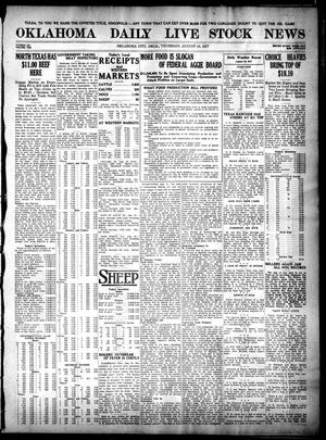 Oklahoma Daily Live Stock News (Oklahoma City, Okla.), Vol. 7, No. 104, Ed. 1 Thursday, August 16, 1917