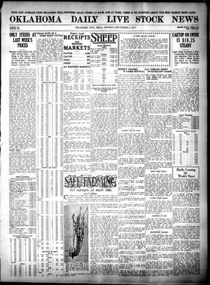 Oklahoma Daily Live Stock News (Oklahoma City, Okla.), Vol. 7, No. 119, Ed. 1 Monday, September 3, 1917