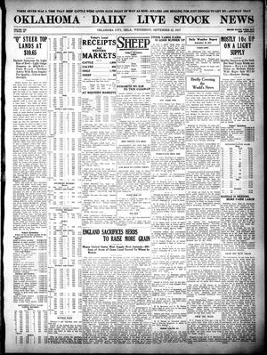 Oklahoma Daily Live Stock News (Oklahoma City, Okla.), Vol. 7, No. 127, Ed. 1 Wednesday, September 12, 1917