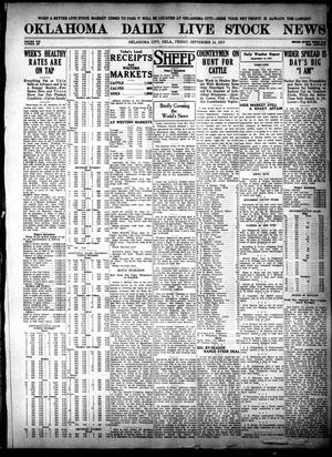 Oklahoma Daily Live Stock News (Oklahoma City, Okla.), Vol. 7, No. 129, Ed. 1 Friday, September 14, 1917