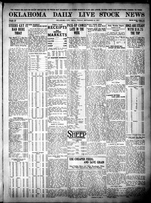 Oklahoma Daily Live Stock News (Oklahoma City, Okla.), Vol. 7, No. 135, Ed. 1 Friday, September 21, 1917