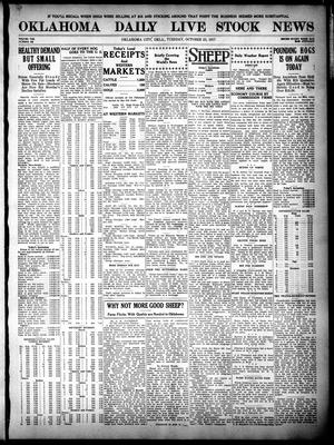 Oklahoma Daily Live Stock News (Oklahoma City, Okla.), Vol. 7, No. 162, Ed. 1 Tuesday, October 23, 1917
