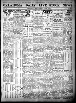Oklahoma Daily Live Stock News (Oklahoma City, Okla.), Vol. 7, No. 169, Ed. 1 Wednesday, October 31, 1917