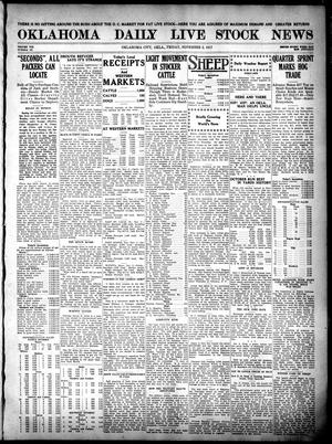 Oklahoma Daily Live Stock News (Oklahoma City, Okla.), Vol. 7, No. 171, Ed. 1 Friday, November 2, 1917