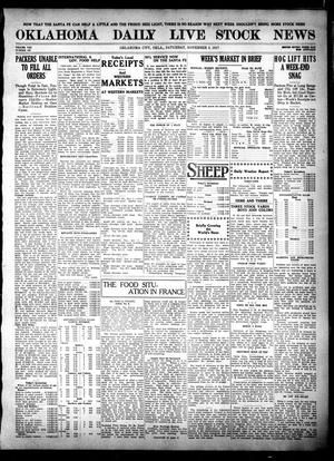 Oklahoma Daily Live Stock News (Oklahoma City, Okla.), Vol. 7, No. 172, Ed. 1 Saturday, November 3, 1917