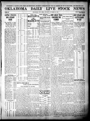 Oklahoma Daily Live Stock News (Oklahoma City, Okla.), Vol. 7, No. 185, Ed. 1 Monday, November 19, 1917