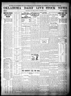 Oklahoma Daily Live Stock News (Oklahoma City, Okla.), Vol. 7, No. 192, Ed. 1 Tuesday, November 27, 1917