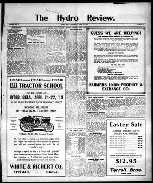 The Hydro Review. (Hydro, Okla.), Vol. 18, No. 26, Ed. 1 Thursday, April 17, 1919