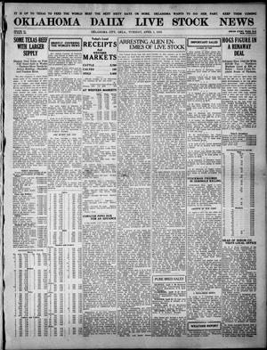 Oklahoma Daily Live Stock News (Oklahoma City, Okla.), Vol. 9, No. 299, Ed. 1 Tuesday, April 1, 1919