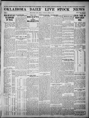 Oklahoma Daily Live Stock News (Oklahoma City, Okla.), Vol. 10, No. 1, Ed. 1 Tuesday, April 15, 1919