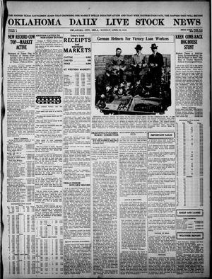 Primary view of object titled 'Oklahoma Daily Live Stock News (Oklahoma City, Okla.), Vol. 10, No. 6, Ed. 1 Monday, April 21, 1919'.