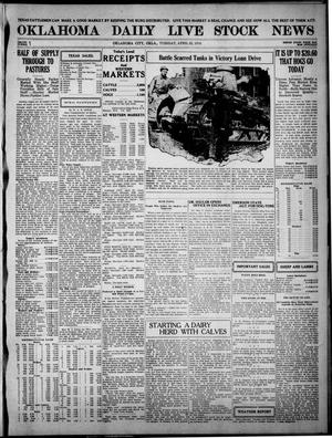 Oklahoma Daily Live Stock News (Oklahoma City, Okla.), Vol. 10, No. 7, Ed. 1 Tuesday, April 22, 1919