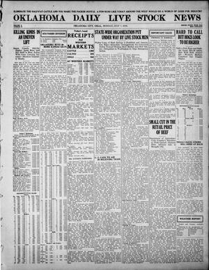 Oklahoma Daily Live Stock News (Oklahoma City, Okla.), Vol. 10, No. 70, Ed. 1 Monday, July 7, 1919