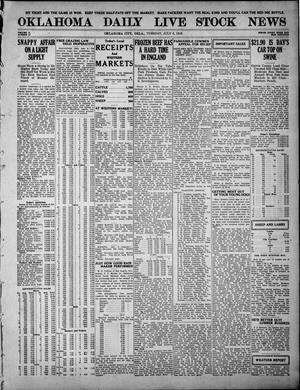 Oklahoma Daily Live Stock News (Oklahoma City, Okla.), Vol. 10, No. 71, Ed. 1 Tuesday, July 8, 1919