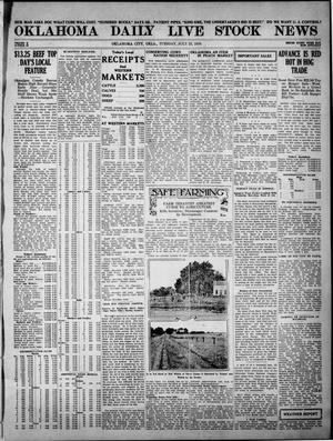 Oklahoma Daily Live Stock News (Oklahoma City, Okla.), Vol. 10, No. 83, Ed. 1 Tuesday, July 22, 1919