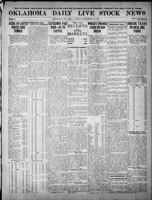 Oklahoma Daily Live Stock News (Oklahoma City, Okla.), Vol. 10, No. 130, Ed. 1 Monday, September 15, 1919