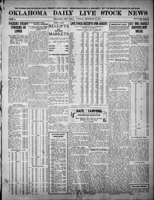 Oklahoma Daily Live Stock News (Oklahoma City, Okla.), Vol. 10, No. 131, Ed. 1 Tuesday, September 16, 1919