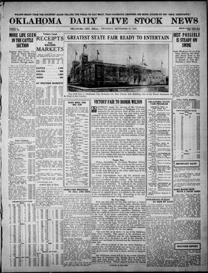 Oklahoma Daily Live Stock News (Oklahoma City, Okla.), Vol. 10, No. 133, Ed. 1 Thursday, September 18, 1919