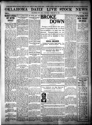 Primary view of object titled 'Oklahoma Daily Live Stock News (Oklahoma City, Okla.), Vol. 10, No. 198, Ed. 1 Saturday, February 28, 1920'.