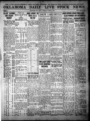 Oklahoma Daily Live Stock News (Oklahoma City, Okla.), Vol. 10, No. 200, Ed. 1 Tuesday, March 2, 1920