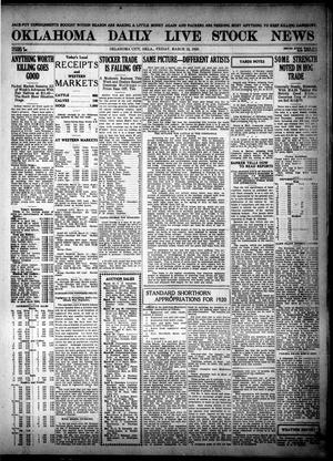 Oklahoma Daily Live Stock News (Oklahoma City, Okla.), Vol. 10, No. 209, Ed. 1 Friday, March 12, 1920