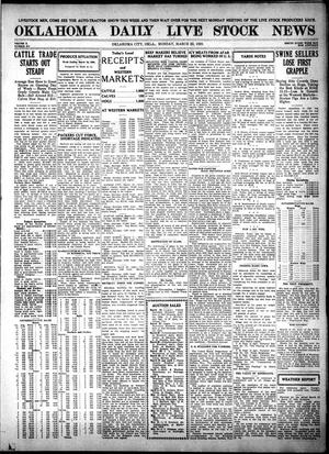 Oklahoma Daily Live Stock News (Oklahoma City, Okla.), Vol. 10, No. 217, Ed. 1 Monday, March 22, 1920