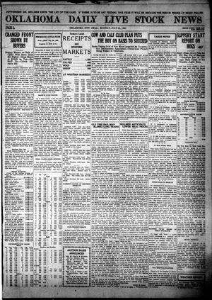 Oklahoma Daily Live Stock News (Oklahoma City, Okla.), Vol. 10, No. 324, Ed. 1 Monday, July 26, 1920