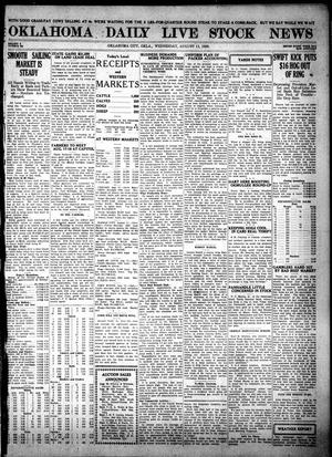 Oklahoma Daily Live Stock News (Oklahoma City, Okla.), Vol. 10, No. 338, Ed. 1 Wednesday, August 11, 1920