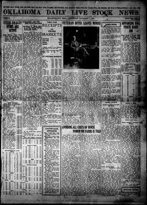 Oklahoma Daily Live Stock News (Oklahoma City, Okla.), Vol. 11, No. 14, Ed. 1 Wednesday, September 1, 1920