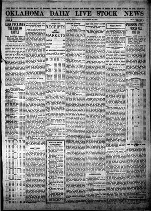 Oklahoma Daily Live Stock News (Oklahoma City, Okla.), Vol. 11, No. 39, Ed. 1 Thursday, September 30, 1920