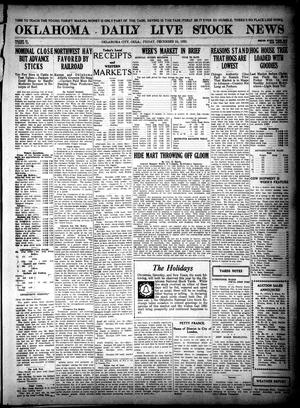Oklahoma Daily Live Stock News (Oklahoma City, Okla.), Vol. 11, No. 111, Ed. 1 Friday, December 24, 1920