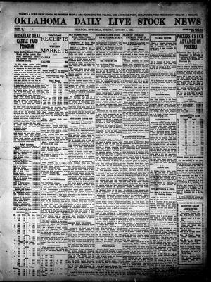 Primary view of object titled 'Oklahoma Daily Live Stock News (Oklahoma City, Okla.), Vol. 11, No. 118, Ed. 1 Tuesday, January 4, 1921'.