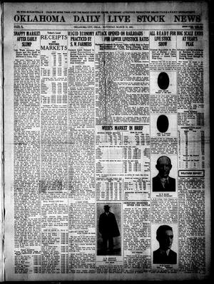 Oklahoma Daily Live Stock News (Oklahoma City, Okla.), Vol. 11, No. 176, Ed. 1 Saturday, March 12, 1921