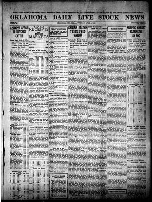 Oklahoma Daily Live Stock News (Oklahoma City, Okla.), Vol. 11, No. 196, Ed. 1 Tuesday, April 5, 1921