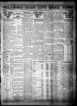 Oklahoma Daily Live Stock News (Oklahoma City, Okla.), Vol. 11, No. 253, Ed. 1 Monday, June 13, 1921