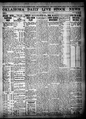 Oklahoma Daily Live Stock News (Oklahoma City, Okla.), Vol. 11, No. 272, Ed. 1 Wednesday, July 6, 1921