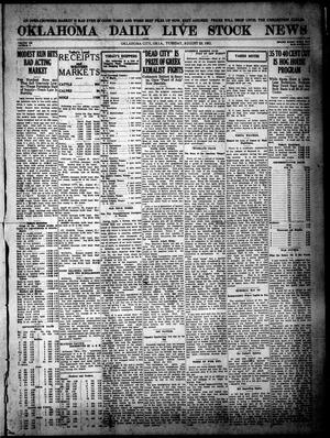 Oklahoma Daily Live Stock News (Oklahoma City, Okla.), Vol. 12, No. 6, Ed. 1 Tuesday, August 23, 1921