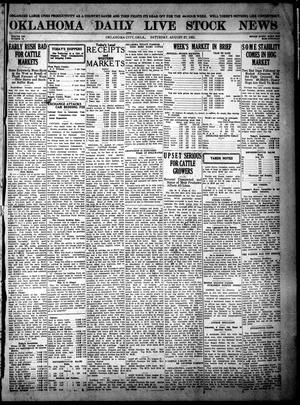 Oklahoma Daily Live Stock News (Oklahoma City, Okla.), Vol. 12, No. 10, Ed. 1 Saturday, August 27, 1921