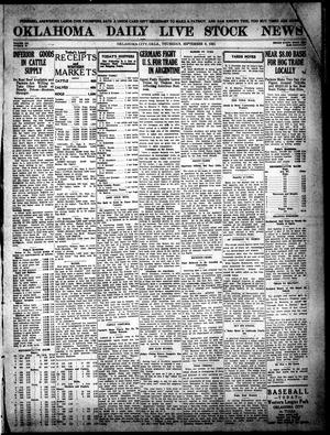 Oklahoma Daily Live Stock News (Oklahoma City, Okla.), Vol. 12, No. 19, Ed. 1 Thursday, September 8, 1921