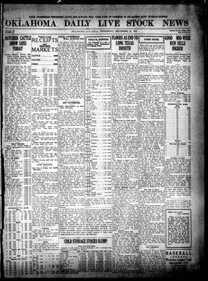 Oklahoma Daily Live Stock News (Oklahoma City, Okla.), Vol. 12, No. 31, Ed. 1 Wednesday, September 21, 1921
