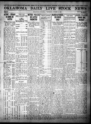 Oklahoma Daily Live Stock News (Oklahoma City, Okla.), Vol. 12, No. 49, Ed. 1 Wednesday, October 12, 1921