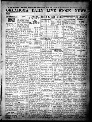 Oklahoma Daily Live Stock News (Oklahoma City, Okla.), Vol. 12, No. 52, Ed. 1 Saturday, October 15, 1921