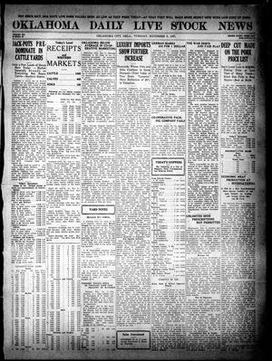 Oklahoma Daily Live Stock News (Oklahoma City, Okla.), Vol. 12, No. 72, Ed. 1 Tuesday, November 8, 1921