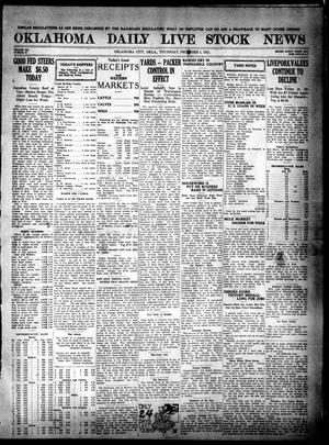 Oklahoma Daily Live Stock News (Oklahoma City, Okla.), Vol. 12, No. 91, Ed. 1 Thursday, December 1, 1921