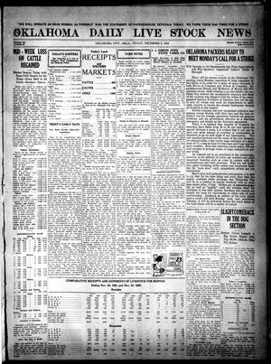 Oklahoma Daily Live Stock News (Oklahoma City, Okla.), Vol. 12, No. 92, Ed. 1 Friday, December 2, 1921